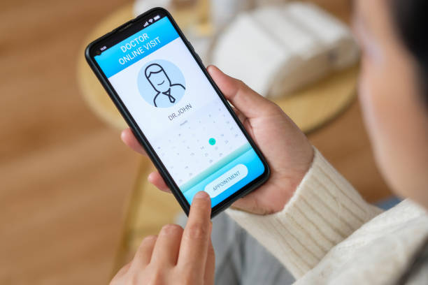 Choosing an appointment slot on the booking screen